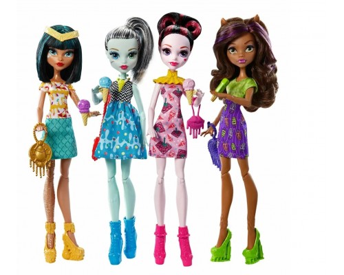 Монстр Хай Школа Монстров - Monster High - Монстры с мороженым - набор из 4 кукол